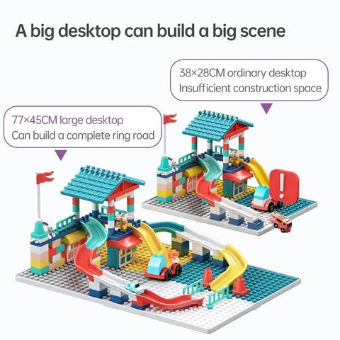 5-in-1 Kids Activity Table - With Chair Set & Marble Run!