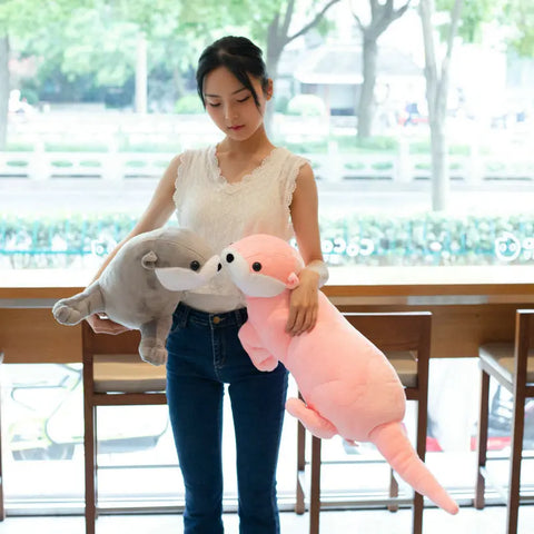 Lovely Otter Plush Toy – Realistic Stuffed Wild Animal Doll