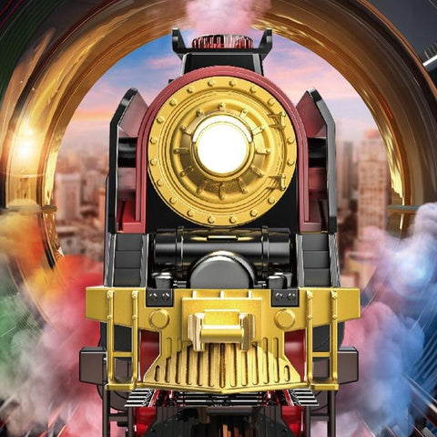 Christmas Series Remote Control Electric Steam Train Set with Lights