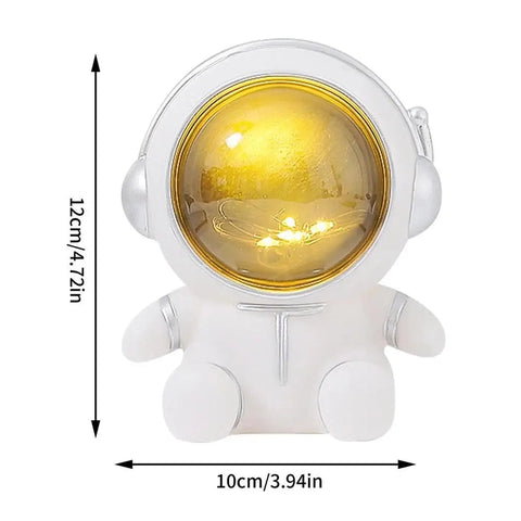 Astronaut Night Light Piggy Bank – Creative Coin Saving Box for Kids' Bedroom Decor