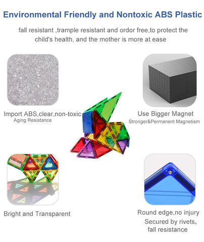 Magnetic Community Figures - 4pcs Toy People Magnetic Tiles Accessories!