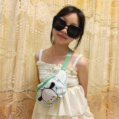 Cute Anime Cat Fanny Pack for Kids – Nylon Crossbody Bag