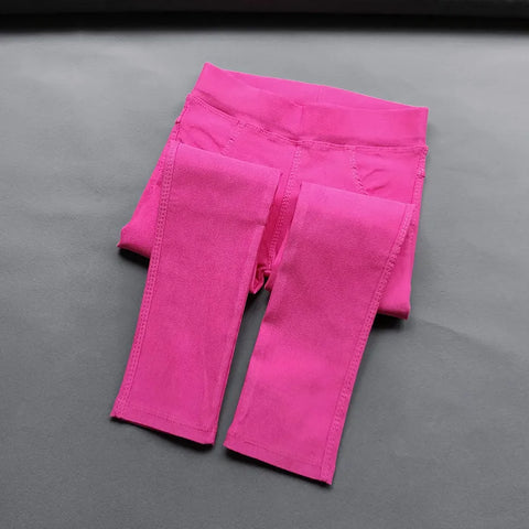 Girls' High-Waist Skinny Pencil Pants – Stylish and Comfortable Leggings