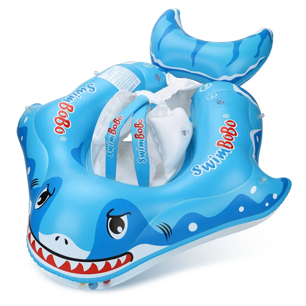 Baby Swimming Floater with Sunshade Canopy – Safe & Fun Water Float for Babies Teeny Pandas