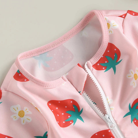 Baby Girls Swimwear with Cap