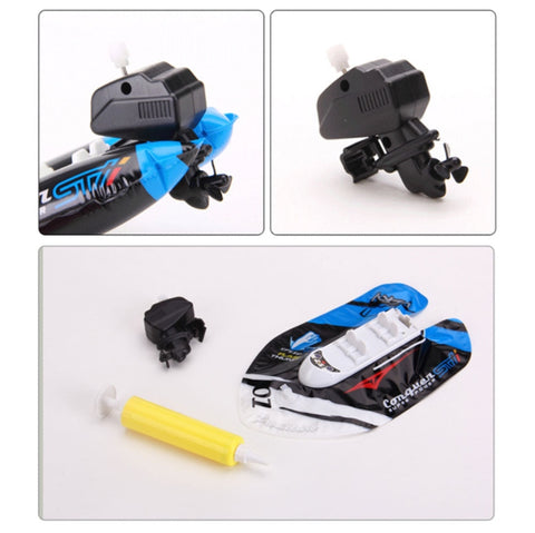 Inflatable Wind-Up Speed Boat Bath Toy