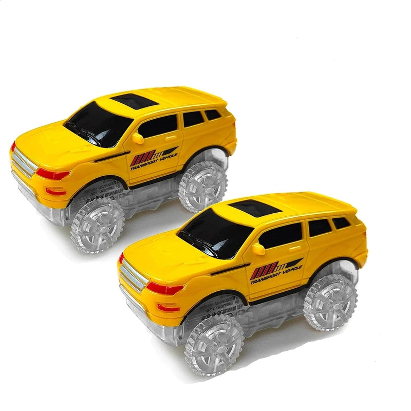 Electric Car Track Set - With Multi-Action Design! Teeny Pandas