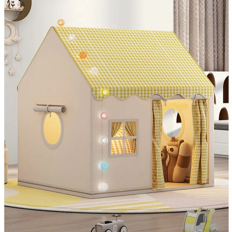 Kids Small House Folding Playtent - Princess Girl Castle Play House Toy Tent