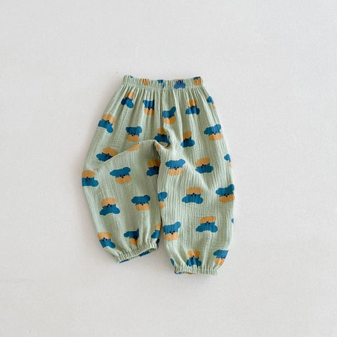 Cartoon Pattern Anti-Mosquito Harem Pants for Kids - Summer Loose Trousers