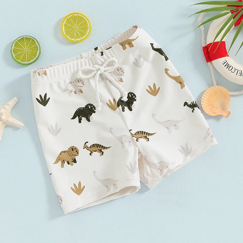 Printed Swim Shorts for Toddler Boys – UPF 50+ Sun Protection! Teeny Pandas