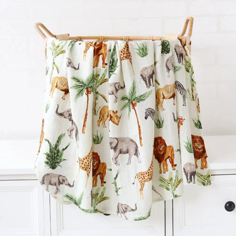 Gentle Bamboo Cotton Swaddle - Luxurious Comfort and Breathable Swaddle Teeny Pandas