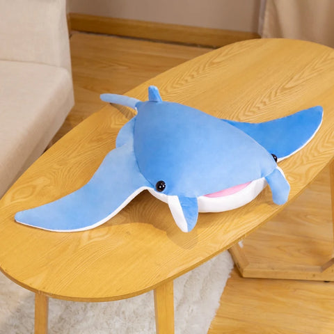 Cartoon Fish Manta Ray Plush Toy – Kawaii Devil Ray Stuffed Pillow