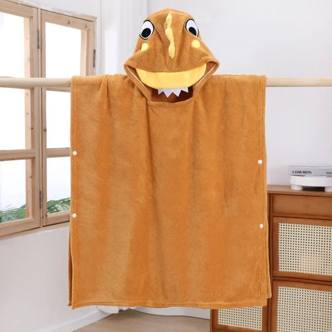 Kids Velvet Robe Beach Towel for Boys & Girls