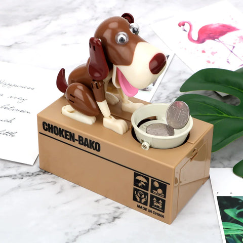 Robotic Dog Stealing Coin Bank – Interactive Money Saving Box for Kids