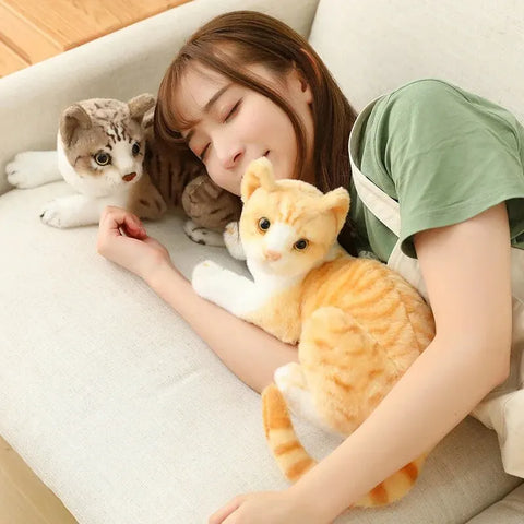 Cute Plush Cat Doll – Soft Stuffed Kitten Toy