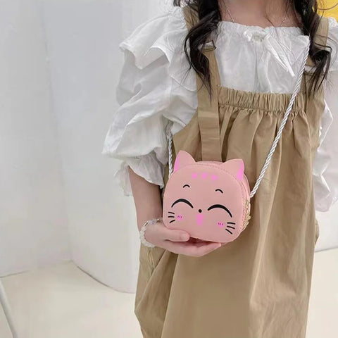 Cute Cat Cartoon Crossbody Bag