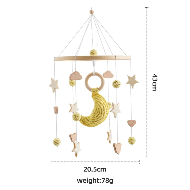 Baby Crib Mobile Hanger with Rotating Toy - Brings Peaceful and Captivating Motion Teeny Pandas