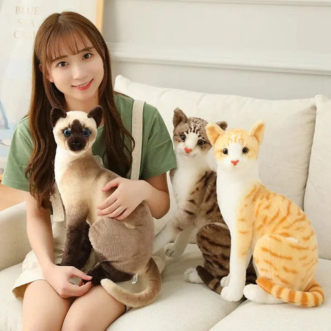 Cute Plush Cat Doll – Soft Stuffed Kitten Toy