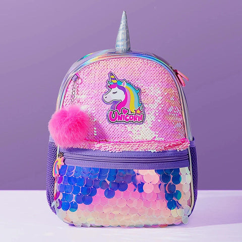 Reversible Sequin Unicorn and Dinosaur Backpack