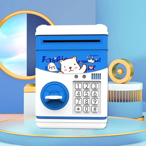 Cartoon Piggy Bank with Music & Stories – Mini ATM-Style Money Safe