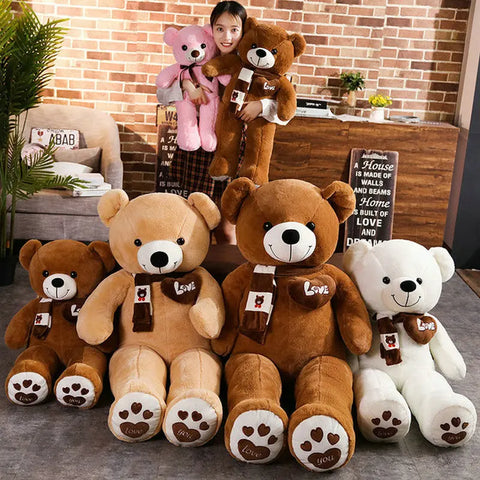 Ultra-Soft Bear Plush Pillow – Cuddly Companion