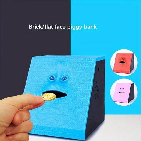 Fun Face Piggy Bank – Interactive Coin-Eating Money Box for Kids