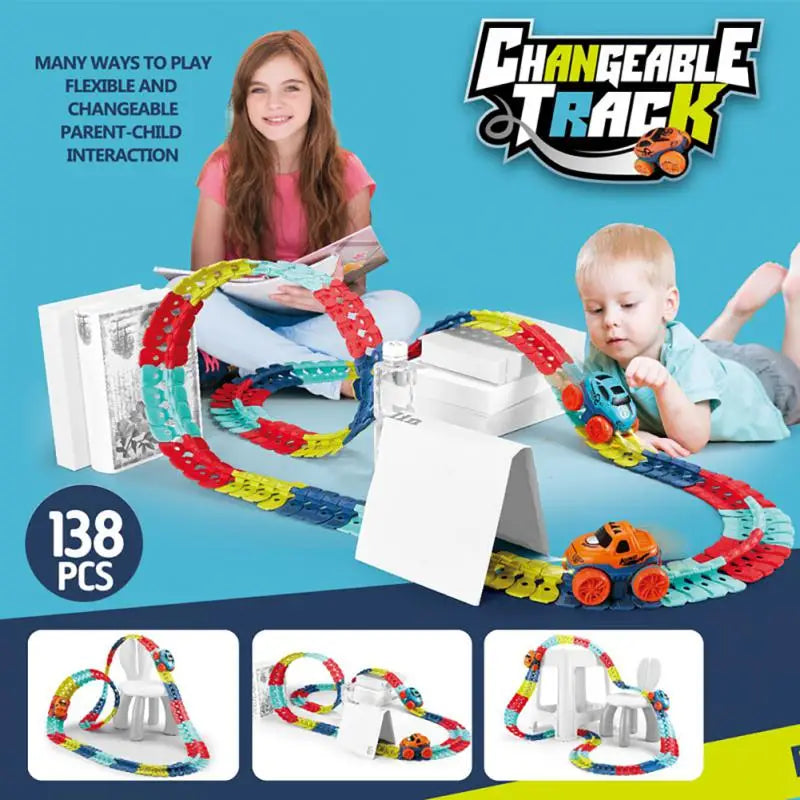 Gravity Defying Race Track for Kids – Exciting STEM Toy Teeny Pandas