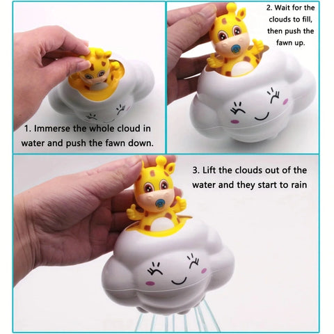 Cute Swimming Cloud Shower Bath Toy