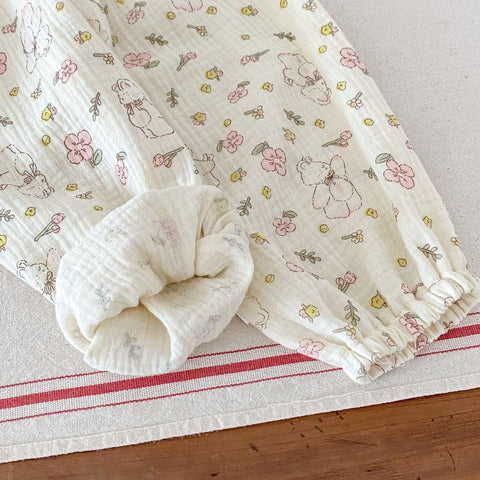 Anti-Mosquito Floral Harem Pants for Kids - Summer Loose Casual Trousers