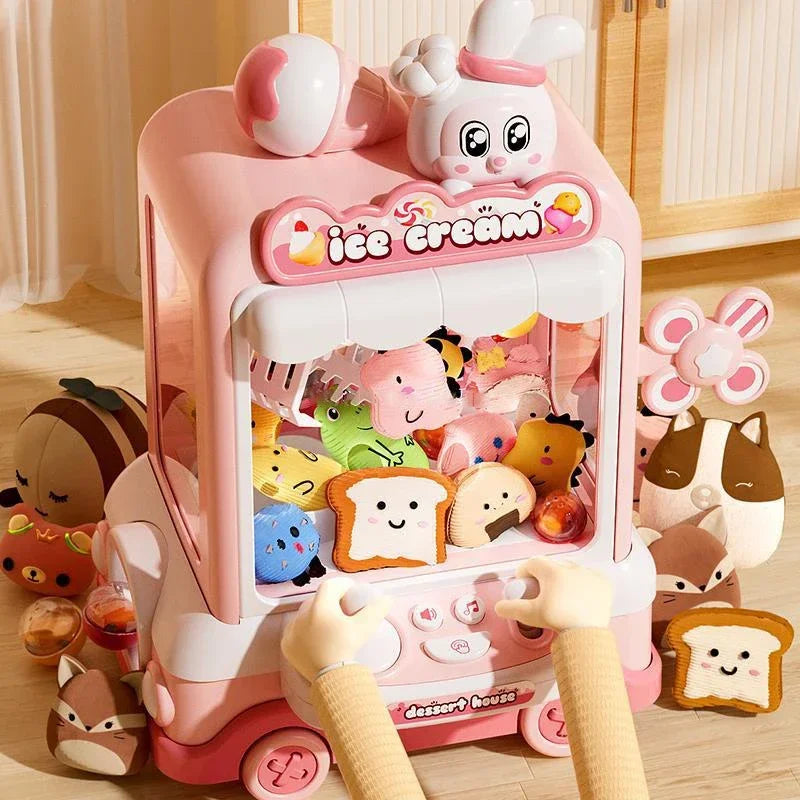 Mini Rabbit Claw Machine for Kids - Fun Prize-Grabber Arcade Toy! Teeny Pandas