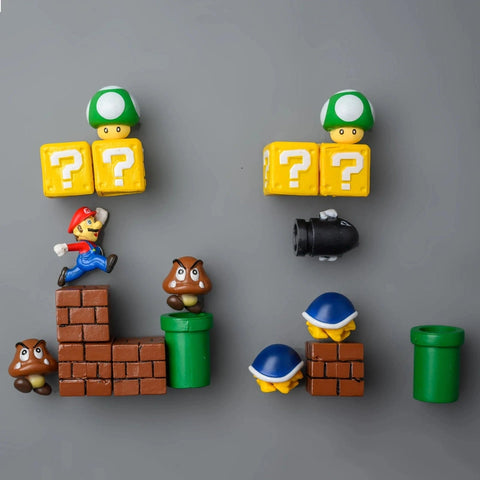 Classic Cartoon Refrigerator Magnet - Game Character Fridge Magnet Stickers