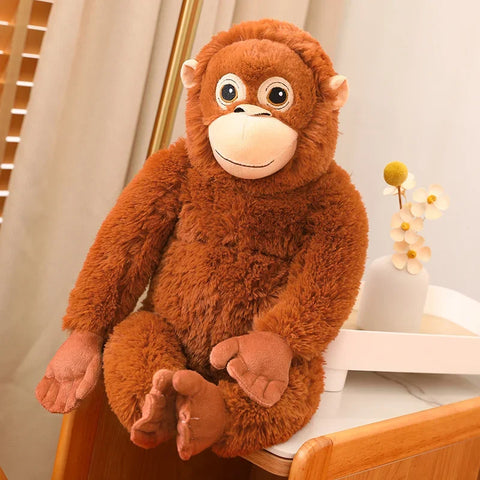 Cartoon Gorilla Plush Toy – Soft Stuffed Monkey Doll