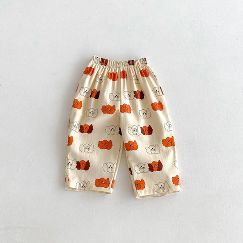 Printed Harem Pants for Kids - Summer Casual Loose Trousers