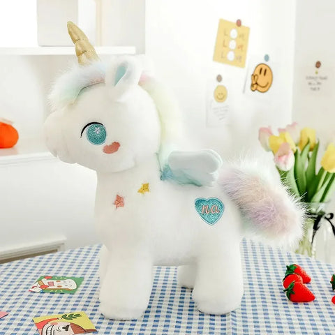 Fantasy Unicorn Plush Toy – Cute Angel Pegasus Stuffed Doll