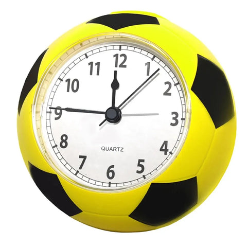 Soccer Ball Alarm Clock - Silent 3D Football Shaped Clock for Students and Kids