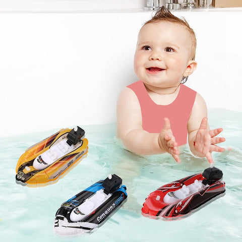Inflatable Wind-Up Speed Boat Bath Toy