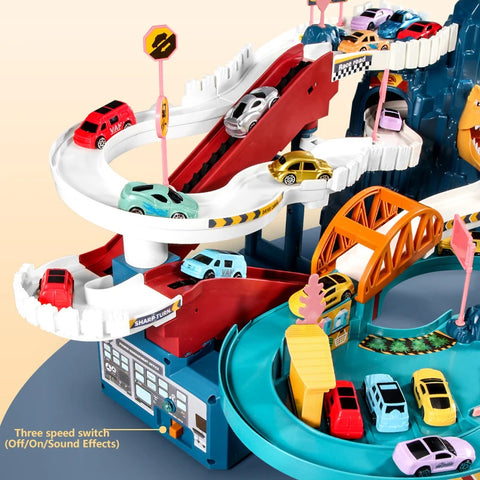 Lion Theme Interactive Playset Mountain Adventure Race Track