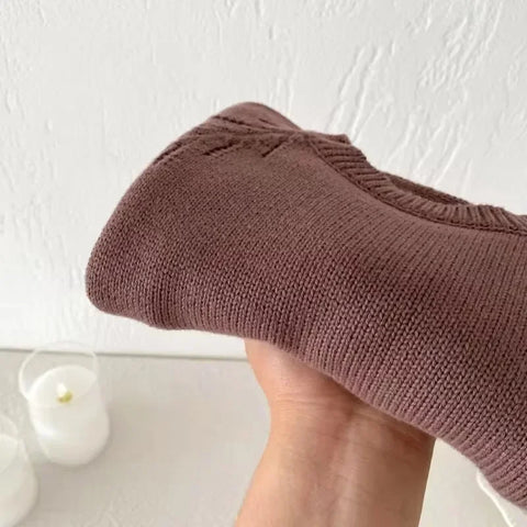 Kids Long Sleeve A-Line Knitted Dress – Girl Fashion Sweater Dress