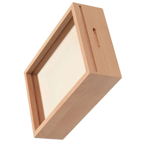 Clear Slot Cube Photo Frame Piggy Bank – Multi-purpose Acrylic Money Box