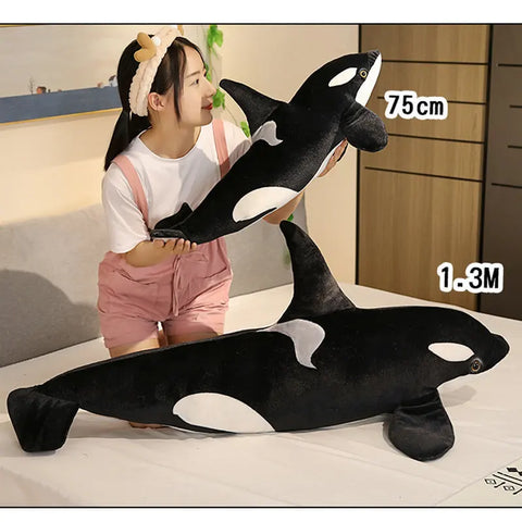Killer Whale Plush Toy – Soft Orca Fish Doll for Kids and Baby