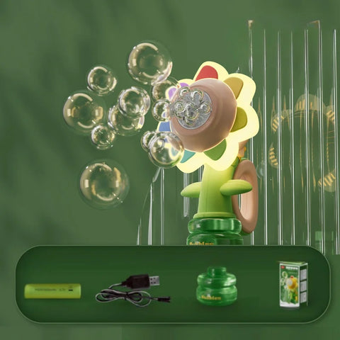 Sunflower Bubble Machine Toy - Endless Fun, Endless Bubbles!