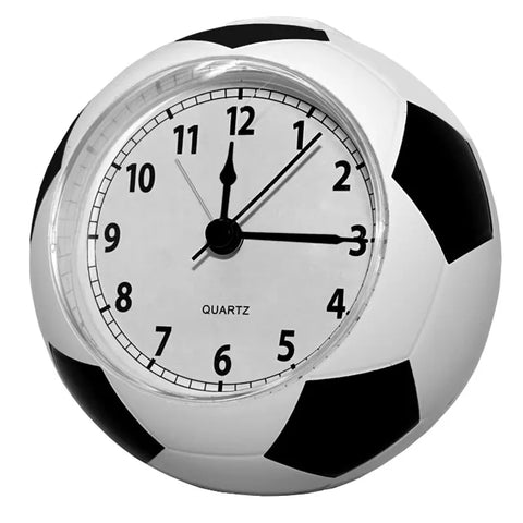 Soccer Ball Alarm Clock - Silent 3D Football Shaped Clock for Students and Kids