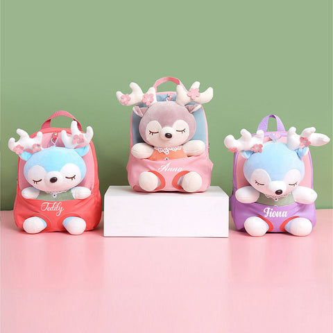Detachable Cartoon Plush Children's Backpack