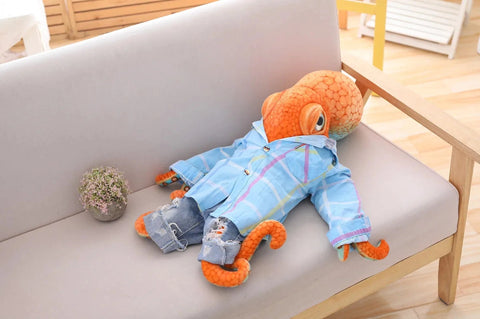 Simulation Octopus and Squid Plush Toys – Realistic Animal Stuffed Dolls