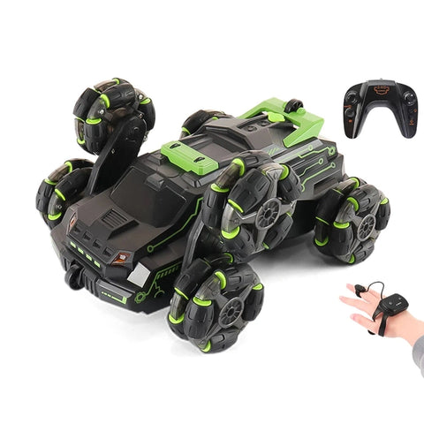 6 Wheels Spray RC Stunt Car - 4WD Swing Arm Deformation Drift Vehicle