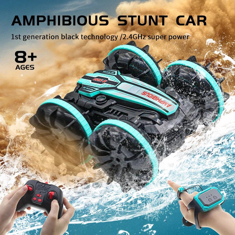 Amphibious Stunt RC Car for Kids - For Indoor and Outdoor Adventure! Teeny Pandas