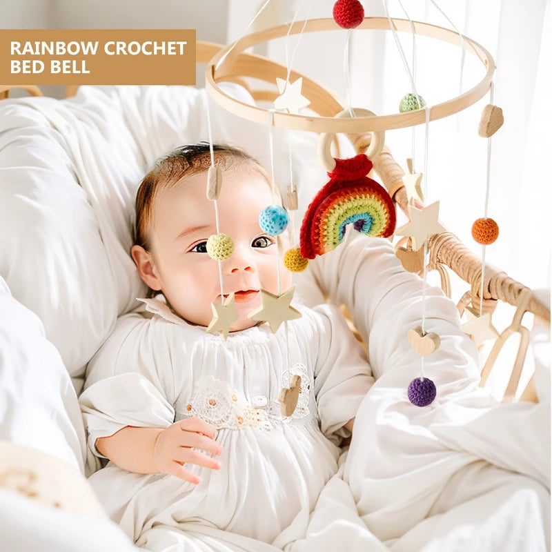 Baby Crib Mobile Hanger with Rotating Toy - Brings Peaceful and Captivating Motion Teeny Pandas