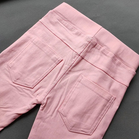 Girls' High-Waist Skinny Pencil Pants – Stylish and Comfortable Leggings