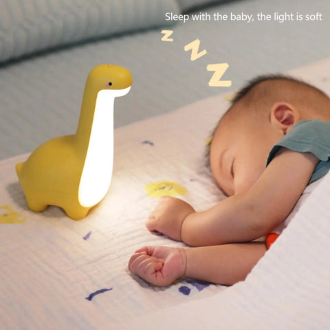Dinosaur Night Light – Cute Eye Protection Bedside Lamp for Kids