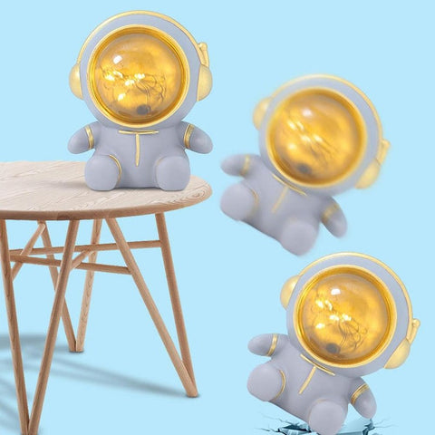Astronaut Night Light Piggy Bank – Creative Coin Saving Box for Kids' Bedroom Decor